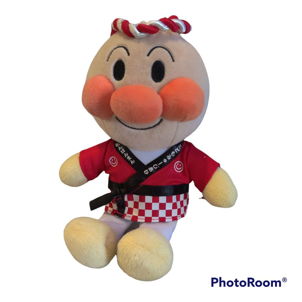 Sega Toys Anpanman Children's Museum Plush Stuffed 2014 Mascot Martial Arts 9"